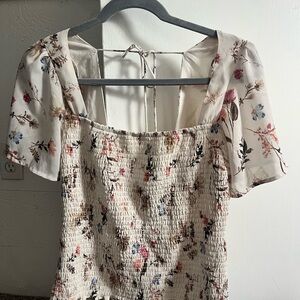 Abercrombie & Fitch Cream Floral Blouse
